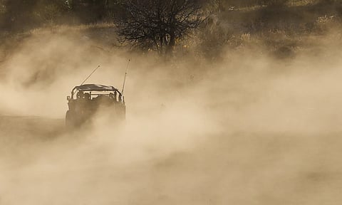 Israel military vehicle (AP)