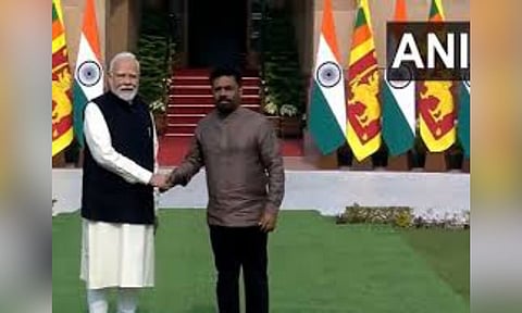 Prime Minister Narendra Modi and Sri Lankan President Anura Kumara Dissanayake (ANI)