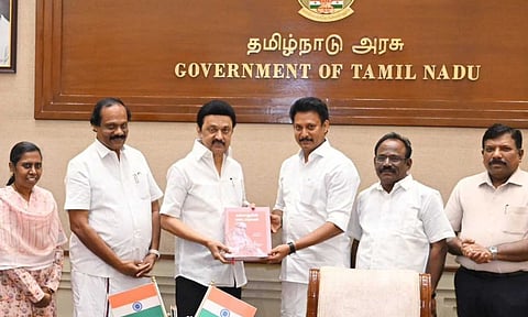CM Stalin releases 'Kalaignarin Padaipulagam'