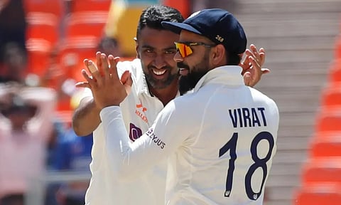 Ashwin and Virat Kohli