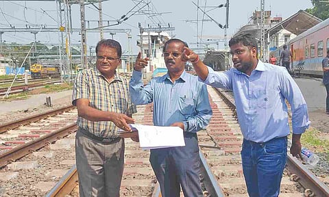 CMRL Director T Archunan inspects Metro Rail Project site in Madurai on Saturday