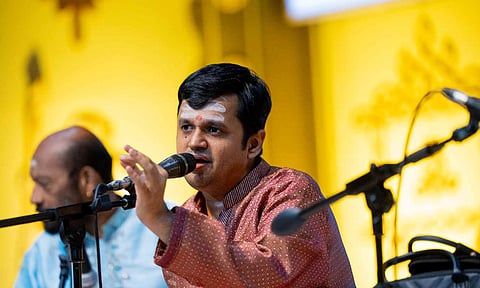 Carnatic musician and vocalist Saketharaman 