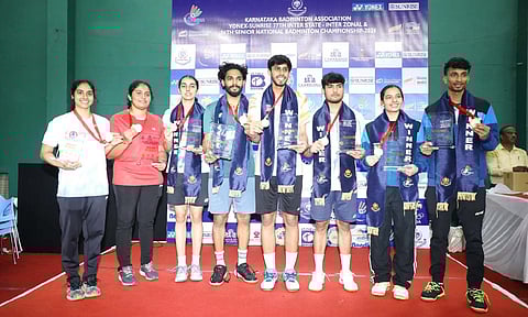 Winners of the Senior Nationals badminton 