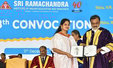  38th convocation of Sri Ramachandra Institute of Higher Education and Research