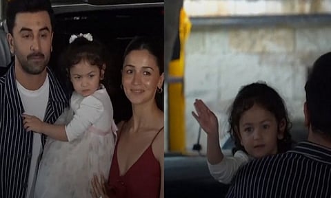 Raha Kapoor, Ranbir Kapoor and Alia Bhatt