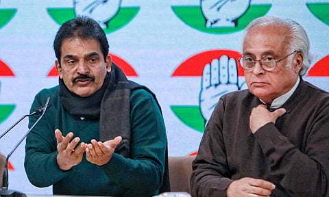 Congress leaders KC Venugopal and Jairam Ramesh (PTI)