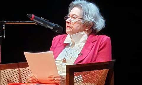 Pioneer of South Asian literature Bapsi Sidhwa (photo: @SanjoyRoyTWA/X)