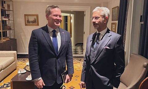 External Affairs Minister S Jaishankar and Congressman Michael Waltz (X)