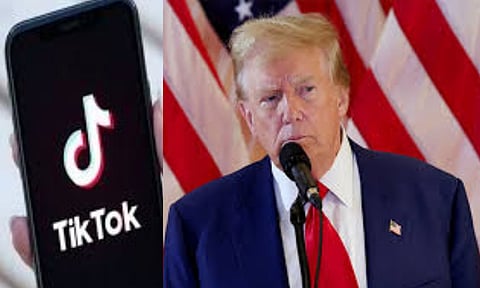 Trump said he opposes banning TikTok (ANI)