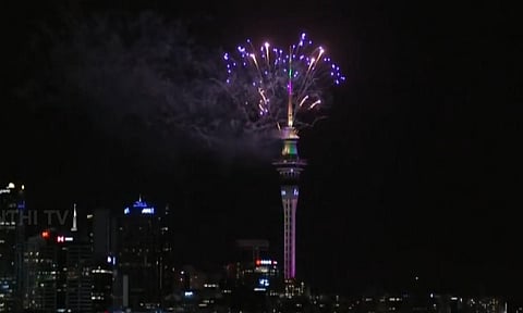 Thousands thronged to downtown or climbed the city's ring of volcanic peaks for a fireworks vantage point (Thanthi TV) 