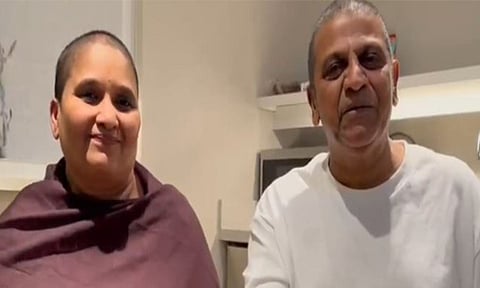 Shiva Rajkumar with wife Geetha Shivarajkumar (X)