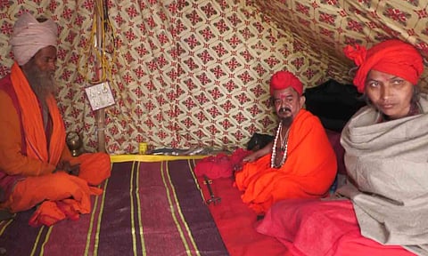 Gangapuri Maharaj aka Chhotu Baba (Centre) (ANI)