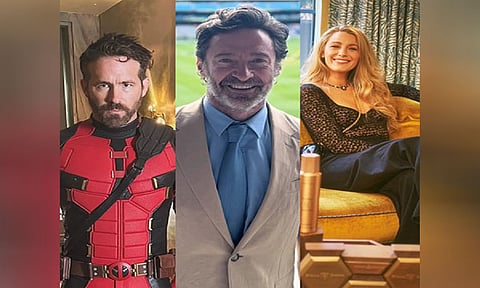 Actors Ryan Reynolds, Hugh Jackman and Blake Lively (Image Source: Instagram/@vancityreynold/@thehughjackman/@blakelively)