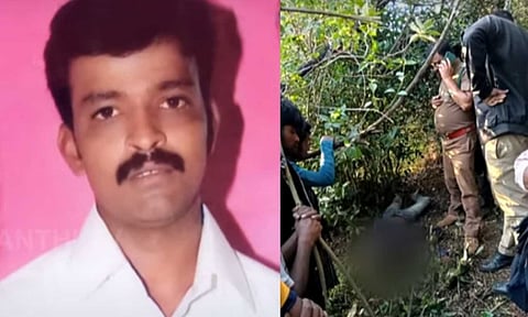Sathish, a daily wage worker killed by a wild animal near Ooty (Thanthi TV)