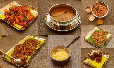 Variety of dishes at Dindigul Ponram (Photo: Hemanathan)