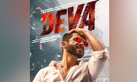 Shahid Kapoor in a still from 'Deva' poster (Photo/Instagram/@shahidkapoor)