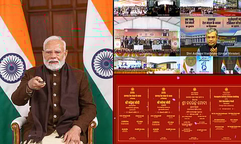 PM Modi inaugurates Jammu railway division (PTI)