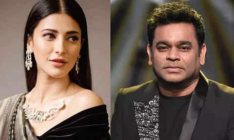 Shruti Haasan and AR Rahman