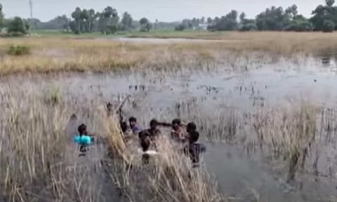 Visual from the spot (Thanthi TV)