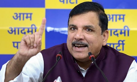 AAP Rajya Sabha MP Sanjay Singh (ANI)