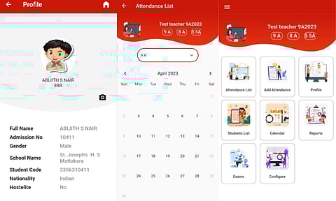Pages from 'Sampoorna Plus' Mobile App