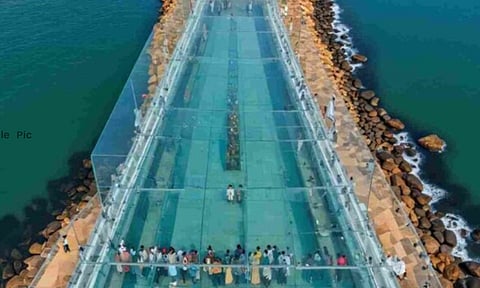 Glass bridge in Kanniyakumari (Thanthi Tv)