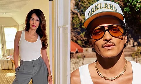 Mallika Sherawat and Bruno Mars (Image Source: Instagram)