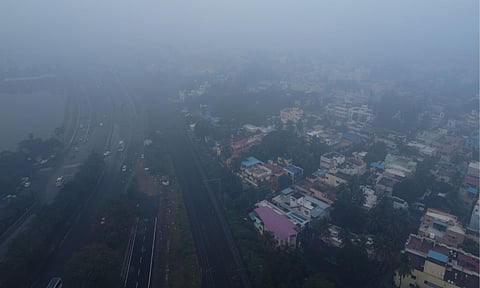 Visual of Chennai city on Monday morning (Photo: Sam Augustine)