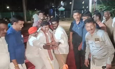 BJP state president K Annamalai participate tug-of-war contest