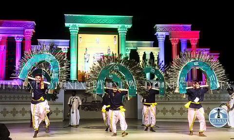 A group performing Kavadi Attam on Wednesday (Photos: P Ashish) 
