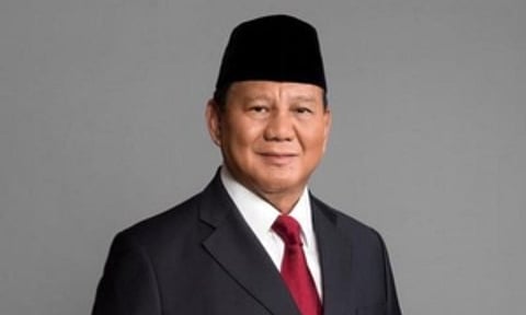 Indonesian President Prabowo Subianto