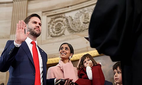 US Vice President JD Vance takes oath as Vice President of US (Image Credit: X/@VP)