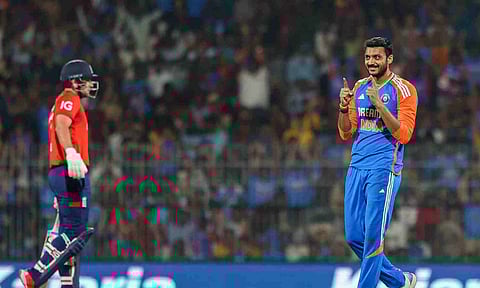 2nd T20I: Axar and Varun take two wickets each as England set India a target of 166 (Credit: Hemanathan M)