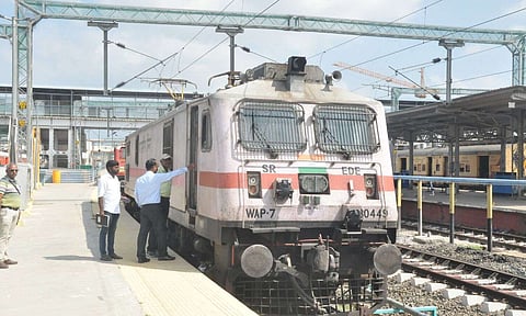 Electric loco trial run (AC light engine) was successfully conducted from Madurai Junction to Bodinayakkanur (X)