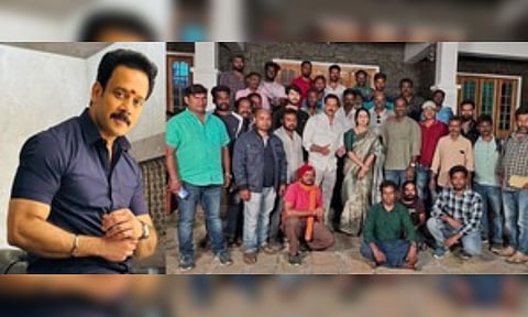 Actor Bharath and Kaalidas 2 crew. (IANS photo)