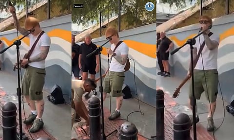 Bengaluru cops stop singer Ed Sheeran's surprise performance on Church Street 