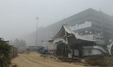 Visuals outside Chennai Airport