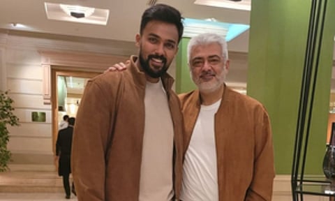 Actor Ajith Kumar and Aarav (IANS)