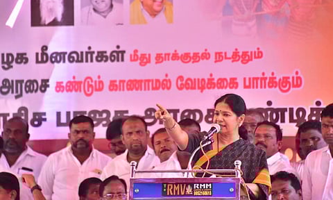 Thoothukudi MP and DMK deputy general secretary Kanimozhi Karunanidhi (X) 