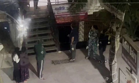 Lights turned on as earthquake tremors hit Delhi-NCR, in New Delhi (PTI)