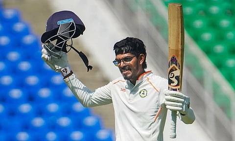 Vidarbha's Yash Rathod celebrates his century