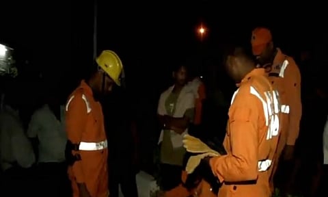 Rescue operations on at Nagarkurnool