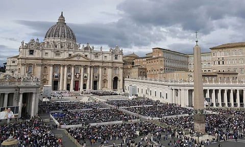 A view of the St. Peter’s Square at the Vatican on Oct. 20, 2024. (AP Photo/ File)