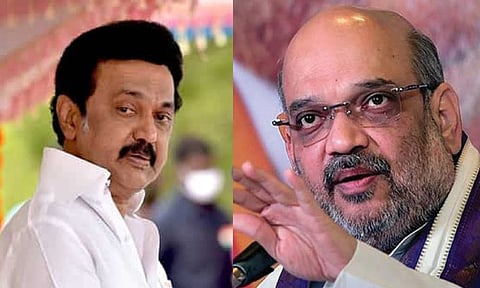 Chief Minister M K Stalin; Union Home Minister Amit Shah 