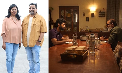 L to R: Pushkar-Gayatri, still of Kathir and Lal, from Suzhal season 2