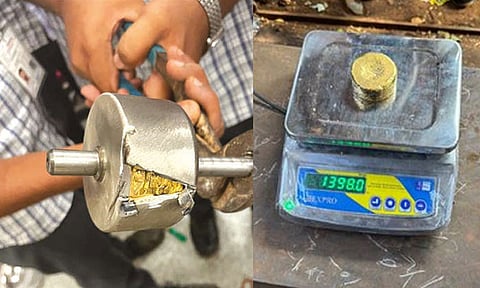 Seized gold in Tiruchy airport