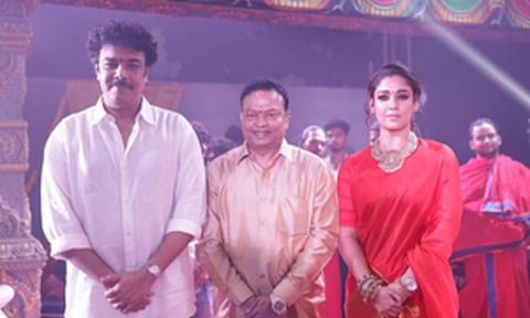 Sundar C with Ishari K. Ganesh and Nayanthara (IANS)