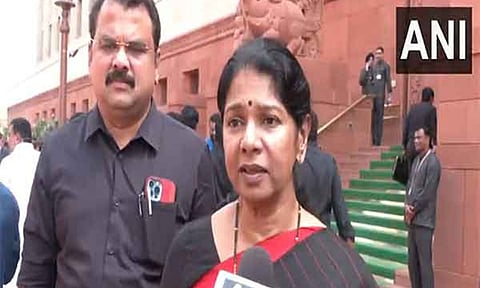 Dravida Munnetra Kazhagam (DMK) MP Kanimozhi (ANI)