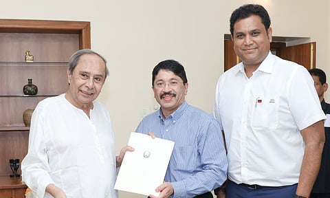Central Chennai MP Dayanidhi Maran and TN Minister for Industries TRB Rajaa met with former Odisha CM Naveen Patnaik, and President of the Odisha Congress Mr Bhakta Charan Das inviting them to participate in the meeting on the proposed unfair delimitation exercise 