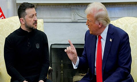 US President Donald Trump and Ukrainian President Volodymyr Zelenskyy 